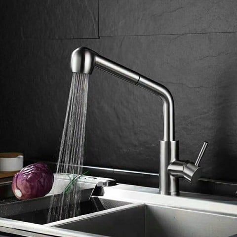 Vòi rửa bát có dây rút  Inox 304 - 11