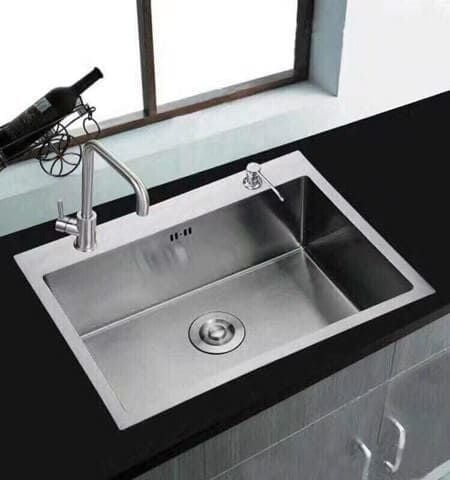 Chậu Rửa Bát Inox 304 Đúc Nguyên Khối – Bền, Đẹp, Giá Tốt K60x45