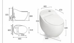 Bồn Cầu Liền Khối Cao Cấp - Sang Trọng & Tiết Kiệm Nước