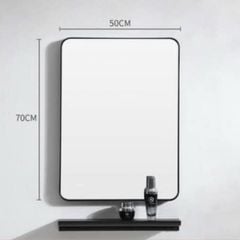 Gương treo tường phòng tắm viền đen chữ nhật 50x70cm