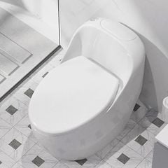 Bồn Cầu Liền Khối LK169 - Men Sứ Nano, Xả Xoắn Ốc