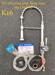 Vòi Rửa Bát Dây Rút K16 Nóng Lạnh Đa Năng