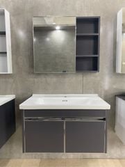 Tủ chậu lavabo 80cm inox 304 cao cấp – Chống thấm, đẹp bền 30 năm