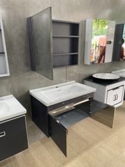 Tủ chậu lavabo 80cm inox 304 cao cấp – Chống thấm, đẹp bền 30 năm