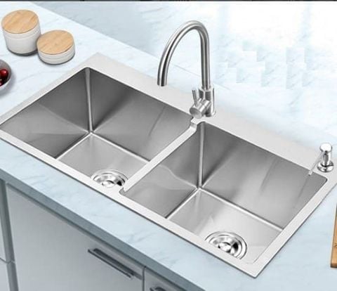 Chậu rửa bát 2 hố K8245-304 Cân