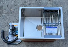 Chậu rửa bát inox 304 âm bàn 60x45 – Chống ồn, thoát nhanh