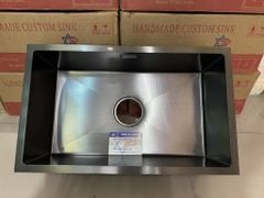 Chậu rửa bát lắp âm bàn 1 hố KA7545-Nano đen