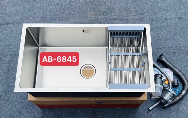Chậu rửa bát inox 304 âm bàn 68x45cm – Sang trọng, siêu bền