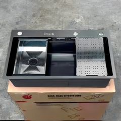 Chậu rửa bát 1 ngăn 80x46cm nano kim cương