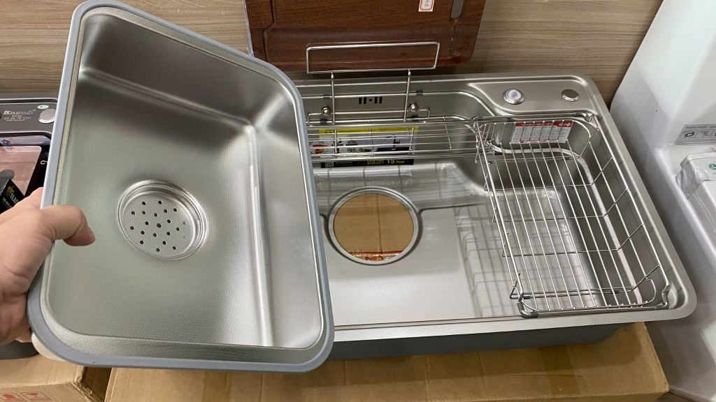 Chậu rửa bát 1 hố lớn 83x50cm