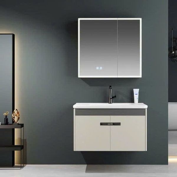 Tủ lavabo treo tường 60cm PVC – Nhỏ gọn, chống nước, cao cấp
