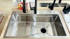 Chậu rửa bát 1 hố cao cấp CRB-NK-7545
