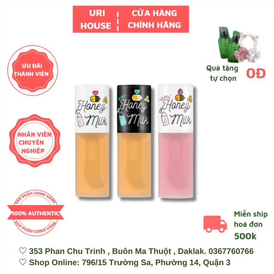 Son Dưỡng Môi Dạng Dầu A'Pieu Honey & Milk Lip Oil 5g