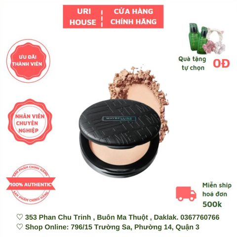  Phấn Phủ Dạng Nén Che Phủ Hoàn Hảo, Kiềm Dầu Maybelline Fit Me Matte Poreless Powder SPF32 /PA+++ 6g 