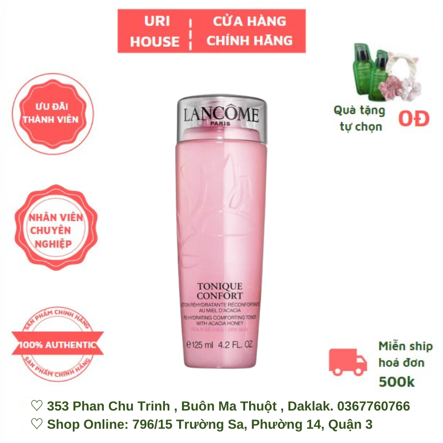 Nước Hoa Hồng Cấp Ẩm Dịu Da Lancome Tonique Confort Toner 125ML