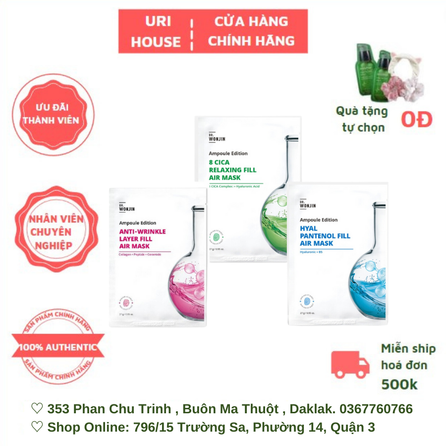 Mặt Nạ Siêu Tinh Chất Dr.Wonjin Ampoule Edition Fill Air Mask 27g