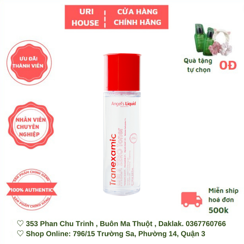  [BEST SELLER] Nước Hoa Hồng Giảm Thâm Nám Angel's Liquid Tranexamic Mela Zero Cream 150ml 