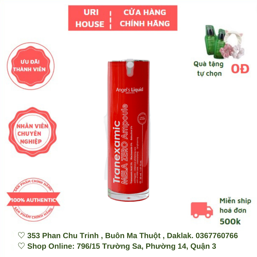 [BEST SELLER] Tinh Chất Angel's Liquid Giảm Thâm Nám Chuyên Biệt  Mela Zero Ampoule 30ml