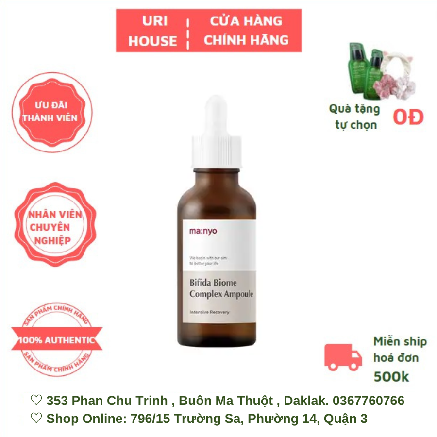 Tinh Chất Phục Hồi, Chống Lão Hóa Ma:nyo Bifida Biome Complex Ampoule 30ML