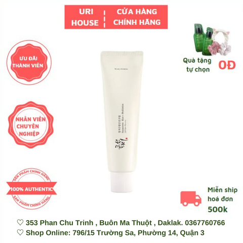  Kem Chống Nắng Mỏng Nhẹ Beauty Of Joseon Relief Sun: Rice + Probiotics SPF50+ PA++++ 50ml 