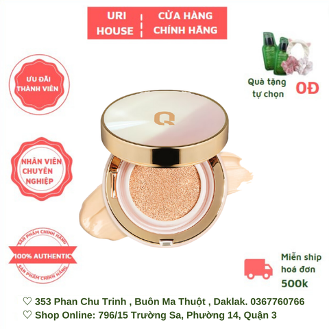  Phấn Nước Che Phủ Mỏng Mịn, Kiềm Dầu Hiệu Quả Glamrr Q Long Wear DD Cushion SPF50/PA+++ 