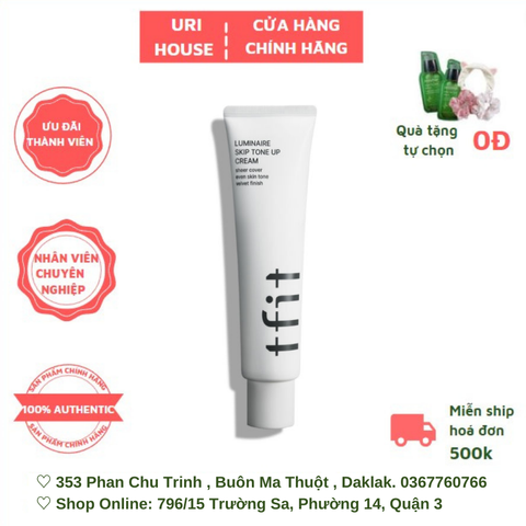  Kem Lót Dưỡng Nâng Tone Tfit Luminaire Skip Tone Up Cream 100g 