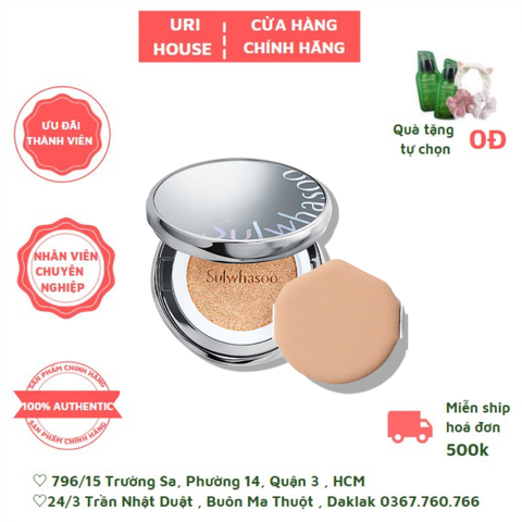  Phấn Nước Mịn Lì Sulwhasoo Perfecting Cushion Coussin De Teint SPF50+ PA+++ 30g (Tặng kèm lõi) 