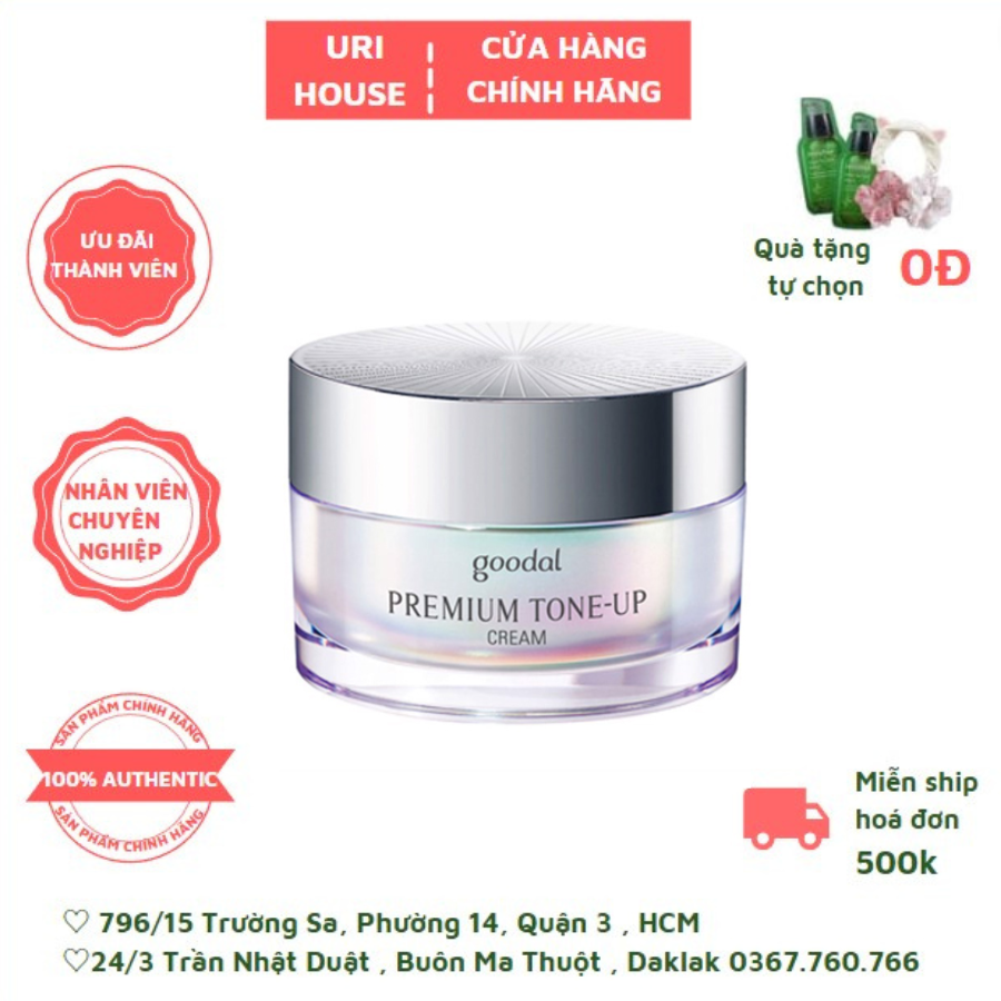 Kem Dưỡng Trắng Nâng Tone Ốc Sên Goodal Premium Tone-Up 30ml