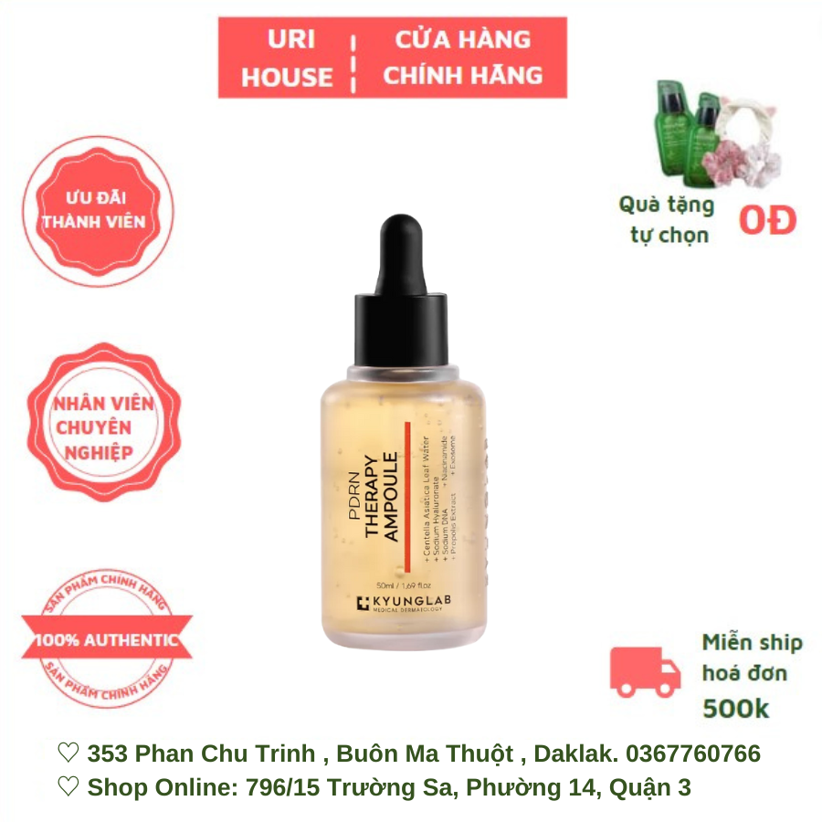 [BEST SELLER] Tinh Chất Phục Hồi Da Tế Bào Gốc Cá Hồi Kyung Lab PDRN Therapy Ampoule 50ml