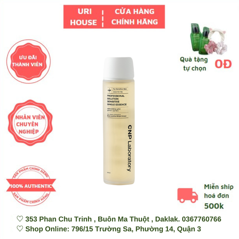  [BEST SELLER] Toner Phục Hồi Da CNP Laboratory Professional Solution Sensitive Single Essence 150ml 