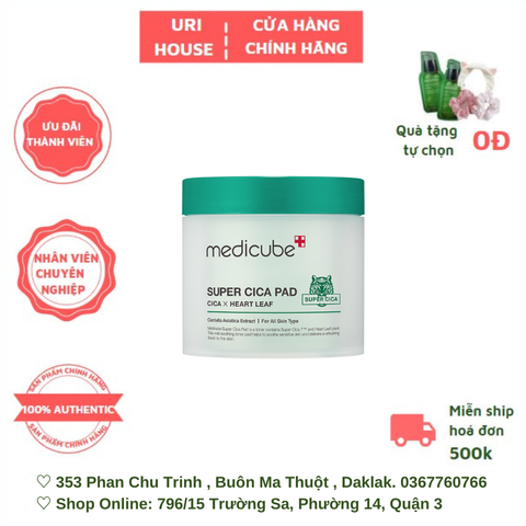  [BEST SELLER] Toner Pad Làm Dịu Da Nhạy Cảm Medicube Super Cica Pad 150g (70 Miếng) 