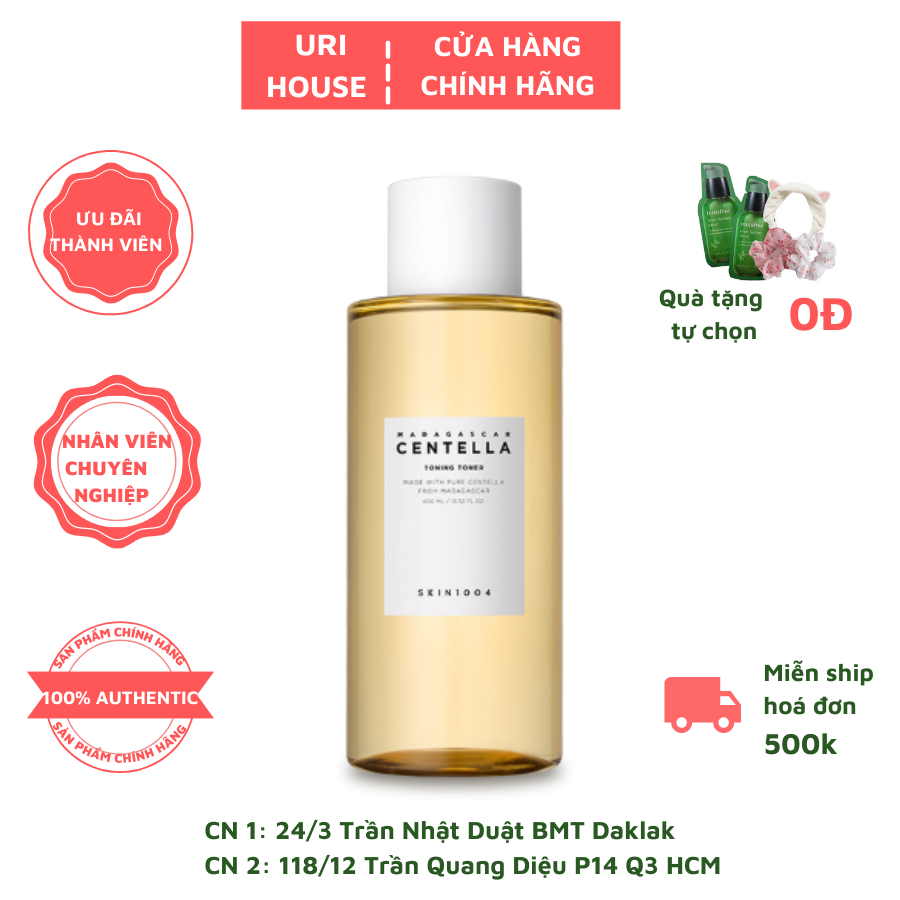 Nước Hoa Hồng Skin1004 Madagascar Centella Toning Toner 210ml