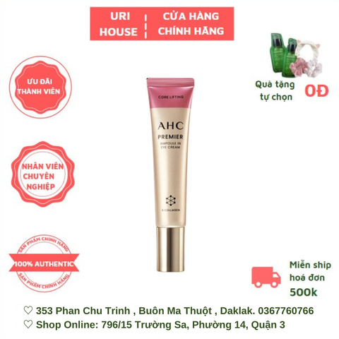  [NEW] Kem Mắt Dưỡng Ẩm Chống Lão Hóa AHC Premier Ampoule In Eye Cream 12ml 