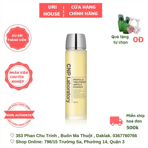  [BEST SELLER] Nước Thần Keo Ong Phục Hồi Da CNP Laboratory Treatment Ampule Essence 100ml & 150ml 