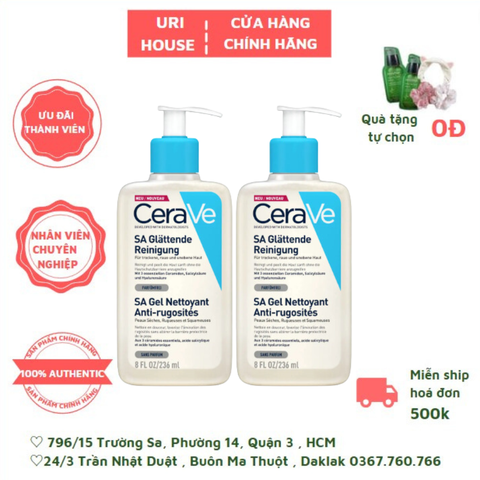  Sữa Rửa Mặt Cerave Sa Gel Nettoyant Anti-Rugosités 236ml 