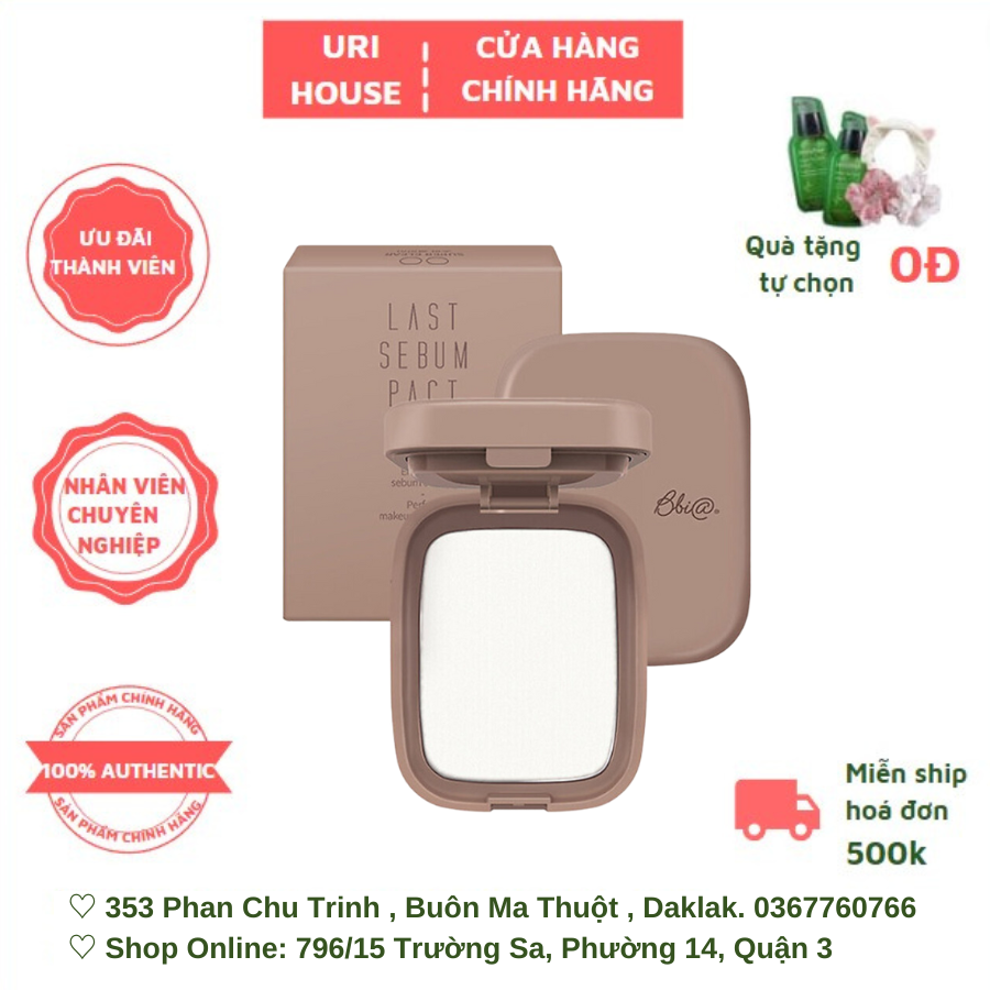 Phấn Phủ Kiềm Dầu Bbia Last Sebum Pact 00 Super Clear 7g