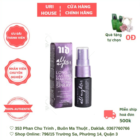  Xịt Khóa Nền Urban Decay All Nighter Long Lasting Makeup Setting Pray 