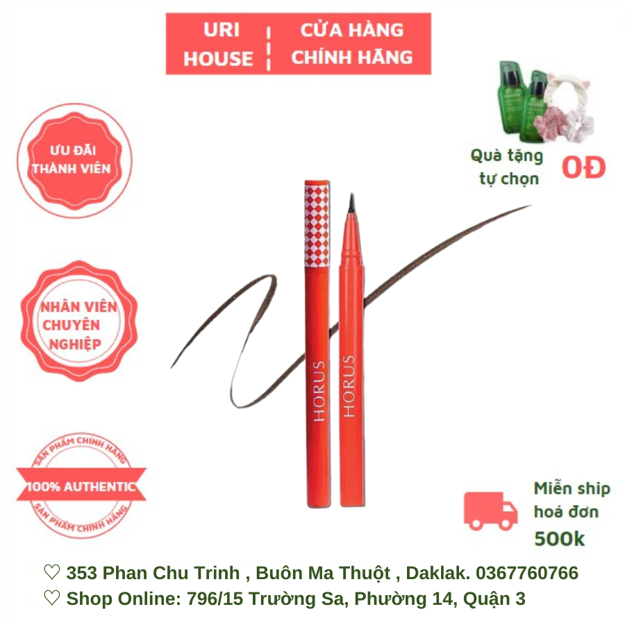 Kẻ Mắt Kẻ Mắt Horus Dạng Bút Lông Water Proof Eyeliner 1gDạng Bút Lông Water Proof Eyeliner 1g