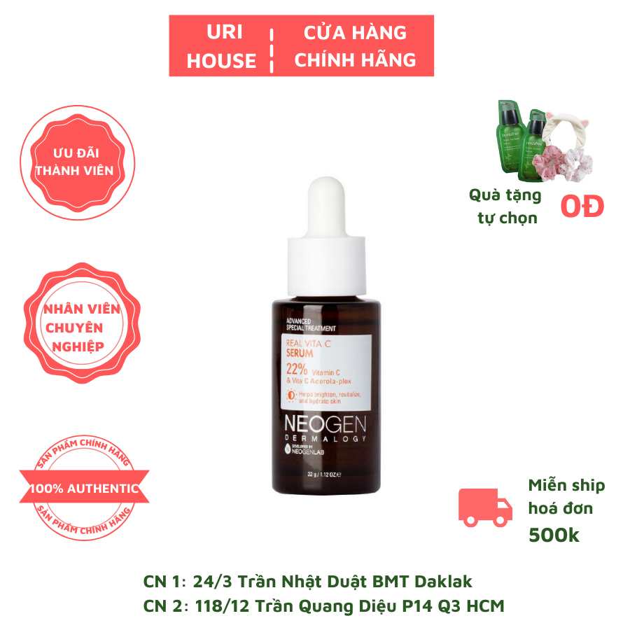 Tinh Chất Dưỡng Trắng, Mờ Thâm Neogen Dermalogy Real Vitamin C Serum 32g