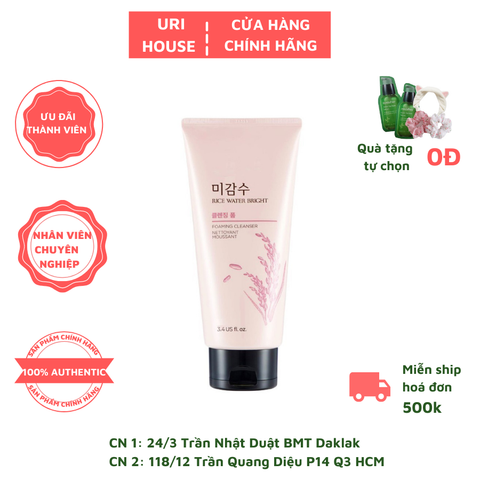  Sữa Rửa Mặt The Face Shop Rice Water Bright Facial Foaming Cleanser 150ml 
