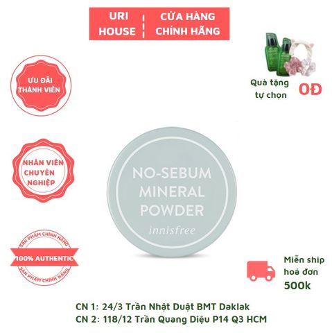  Phấn Phủ Kiềm Dầu Dạng Bột Innisfree No-Sebum Mineral Powder 5g 