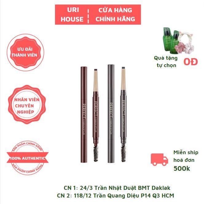 Chì Kẻ Chân Mày Hai Đầu Missha Perfect Eyebrow Styler 0.15g