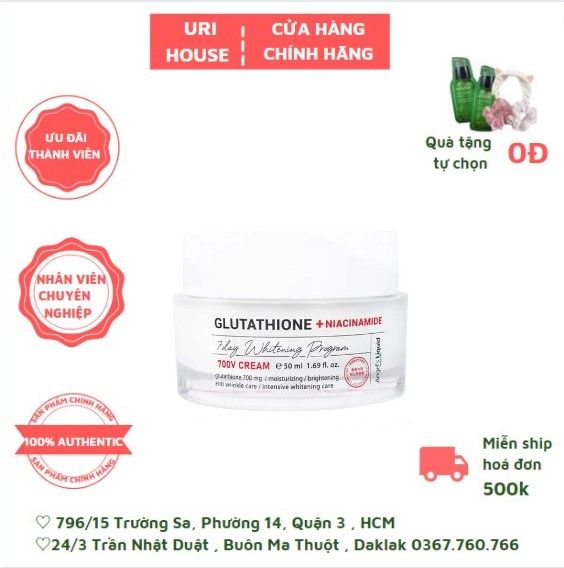 Kem Dưỡng Trắng Da , Se Khít Lỗ Chân Lông  Angel's Liquid Glutathione + Niacinamide 7Day 50ml