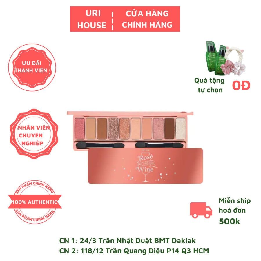 Phấn Mắt 10 Ô Etude House Play Color Eyes Rose Wine 7g