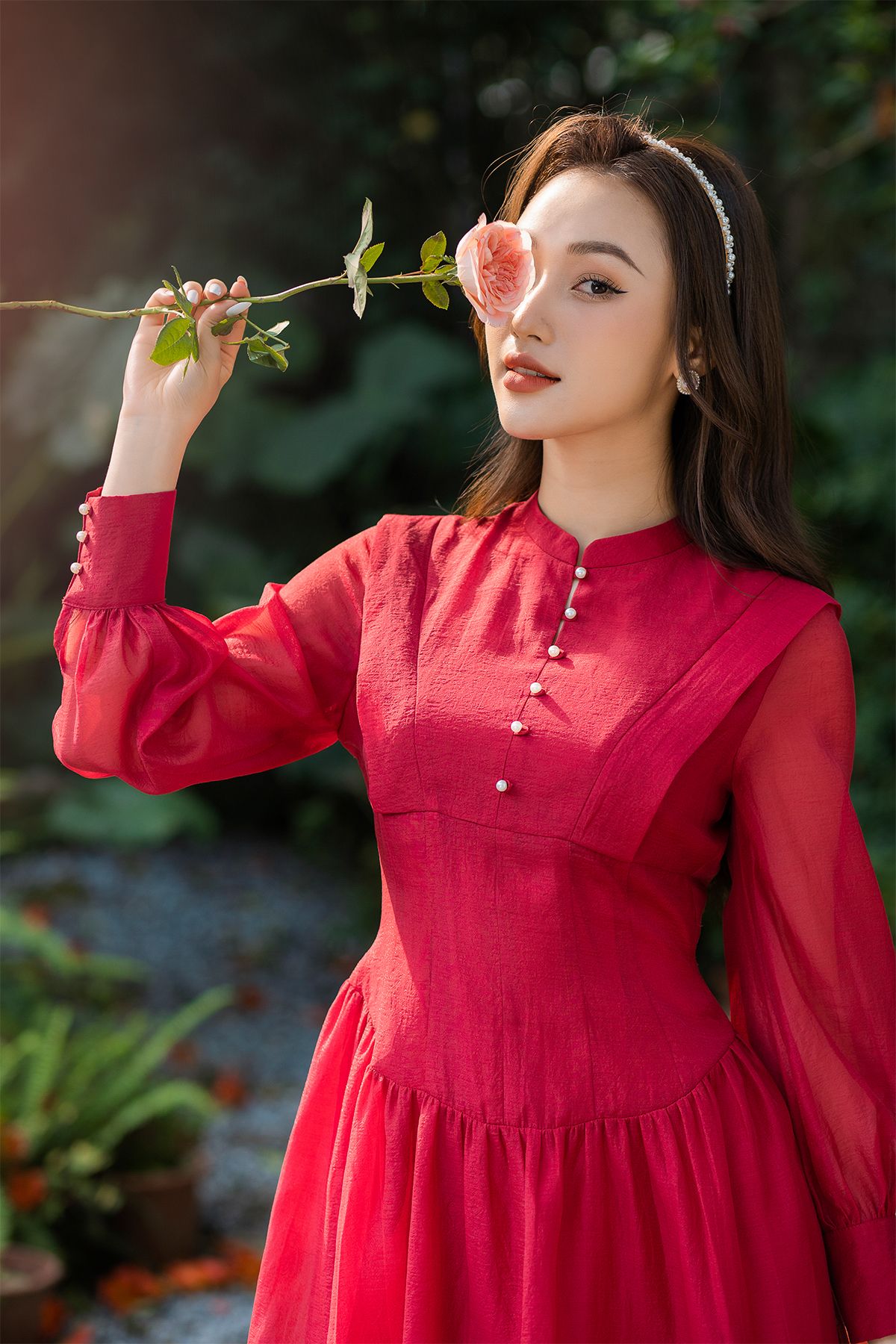 Váy Xòe Cổ Tàu Hàng Chất Rẻ Như Cho Giao Hàng Tận Tay Sendovn