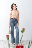  Quần denim loe xanh 