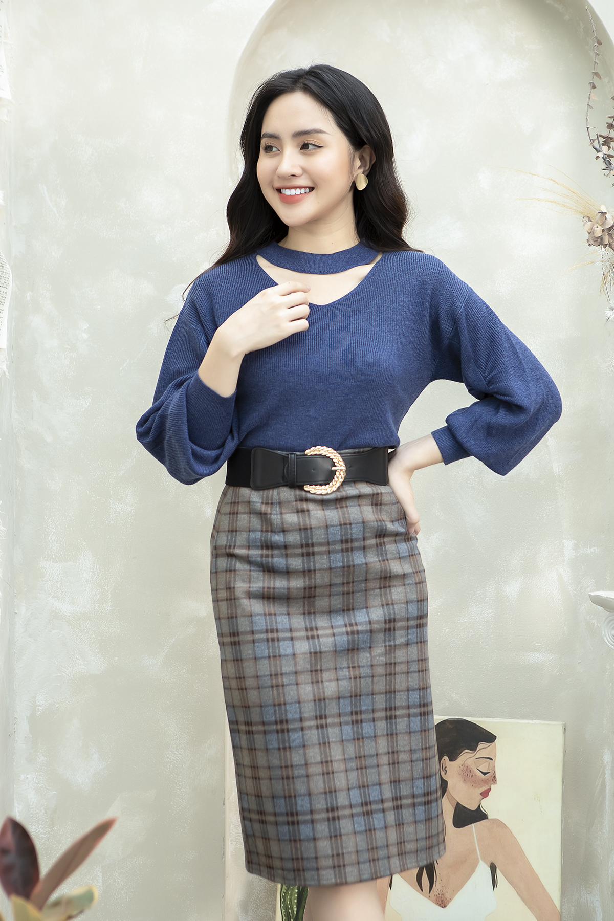 Chân Váy Dạ Kẻ Chữ A Giá Tốt T072023  Mua tại Lazadavn