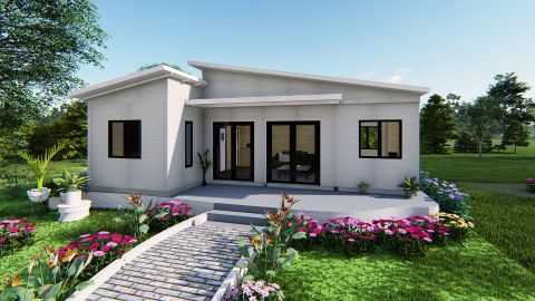 Nhà lắp ghép Nhật Bản 4 mô đun 58m2 Nissei House