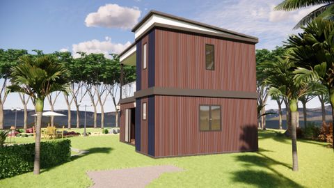 Nhà lắp ghép 5 mô đun 65m2 Nissei House