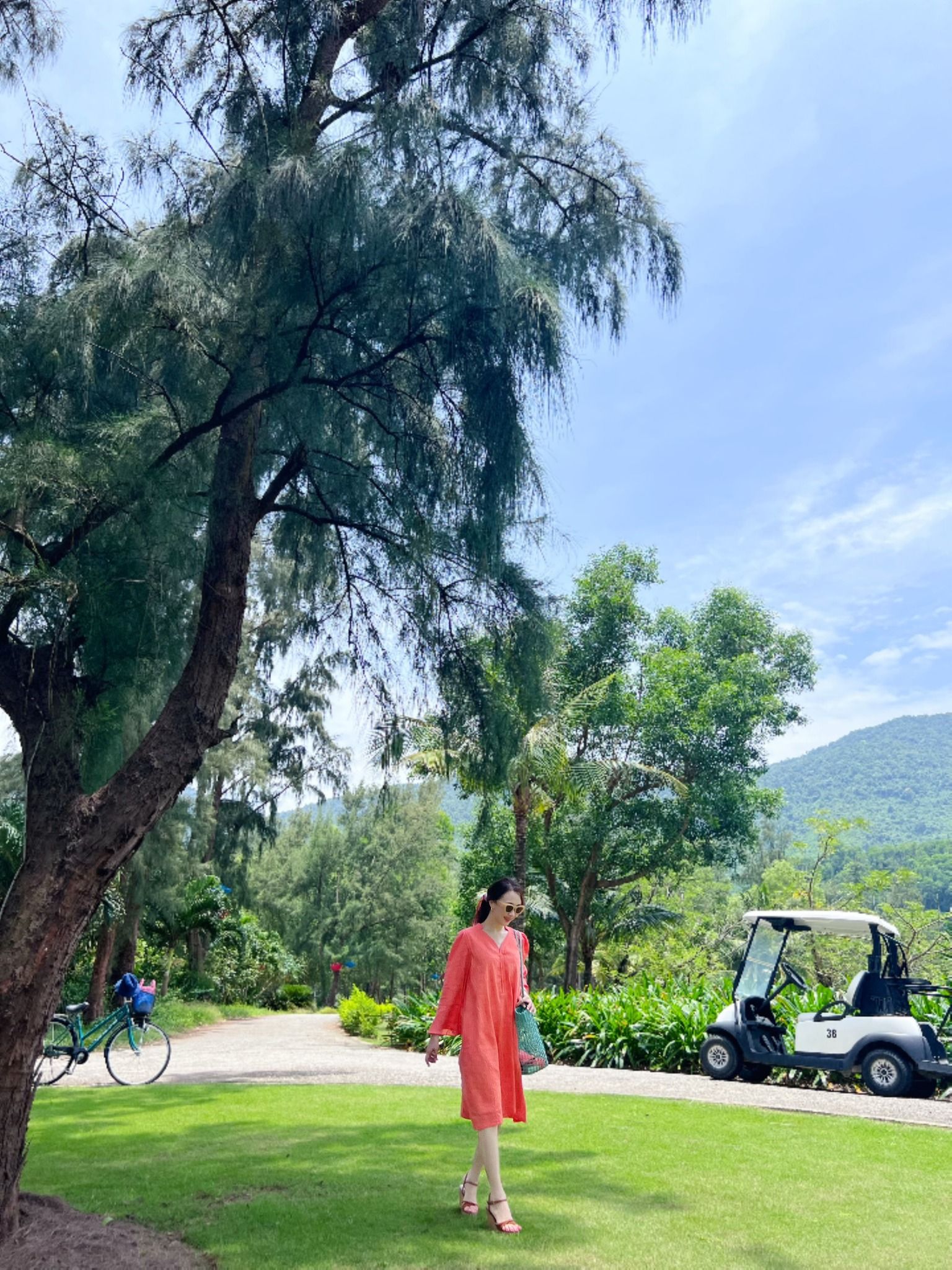  Orange dress 